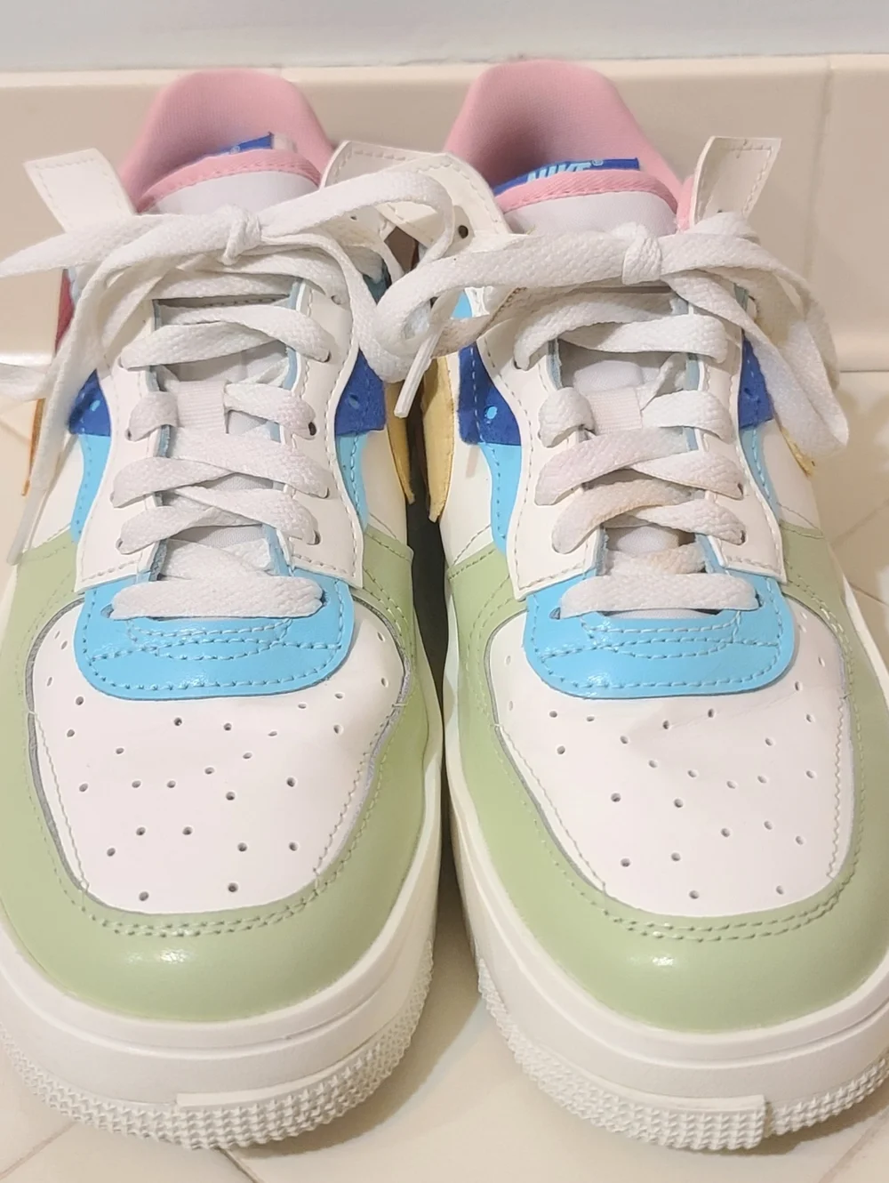 Nike Air Force 1 Fontanka Sail Multi Women's Size 9 - Picture 2 of 7